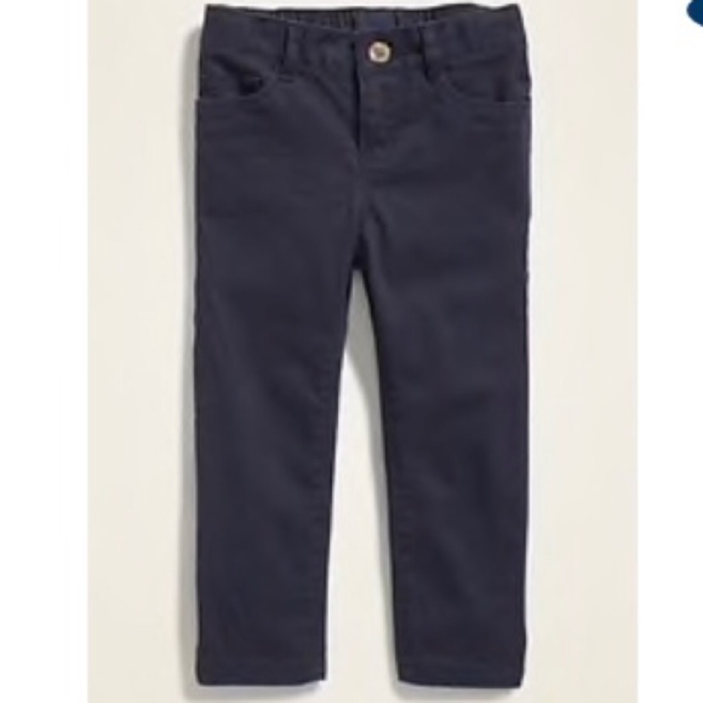 Toddler girl skinny uniform pants
